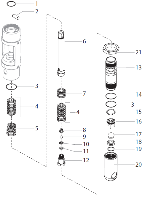 PowrTwin Plus 8900 Fluid Section Parts